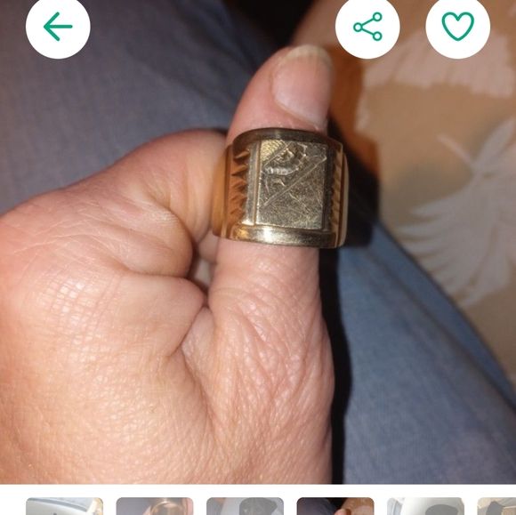 18K S0-10 1/2. RINGOLID GOLD MEN SIZE - Picture 5 of 5